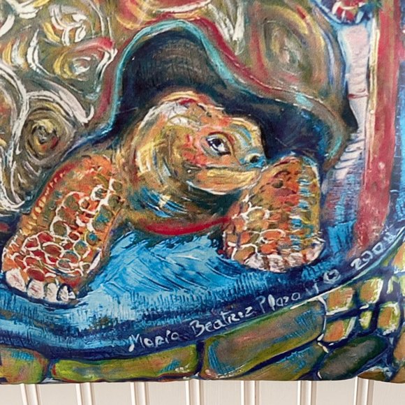 Heavy Duty Large Tote Bag of Galapagos Tortoise NEW - Picture 5 of 9